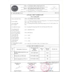 Kết quả thử nghiệm sản phẩm hợp quy