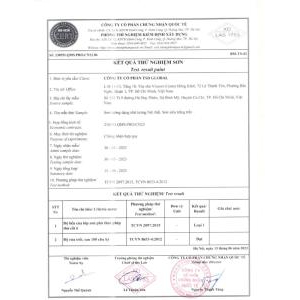 Kết quả thử nghiệm sản phẩm hợp quy